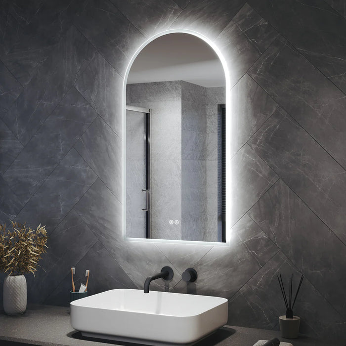 Corlie Arched LED Bathroom Wall Mirror