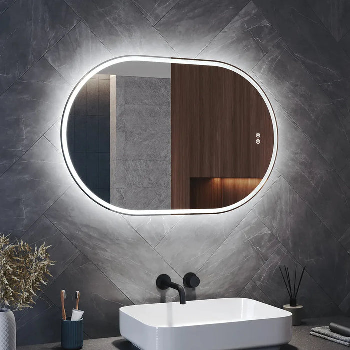 Antolin Pill-Shaped LED Bathroom Wall Mirror