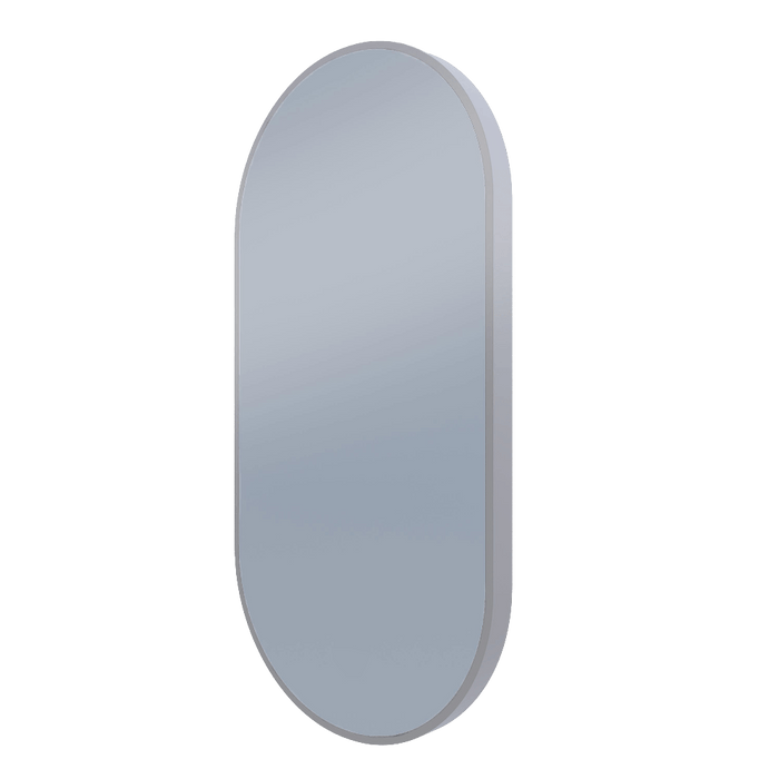 Marshall Backlit LED Oval Mirror Brushed Nickel / No demister