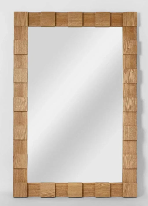 Melanie Oak Wall Mirror