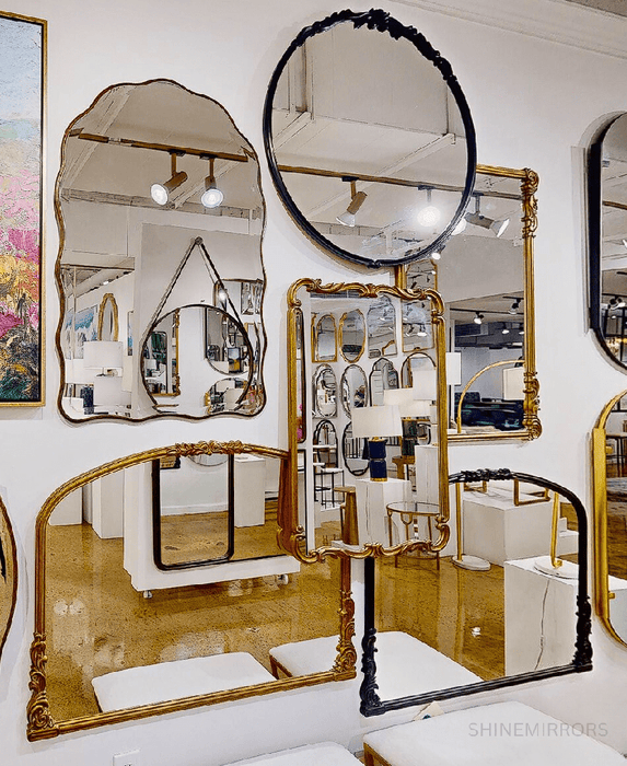 Merida Gold Arched Wall Mirror
