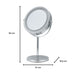 Metos LED Makeup Mirror 7 Inch Silver with 10x Magnifying