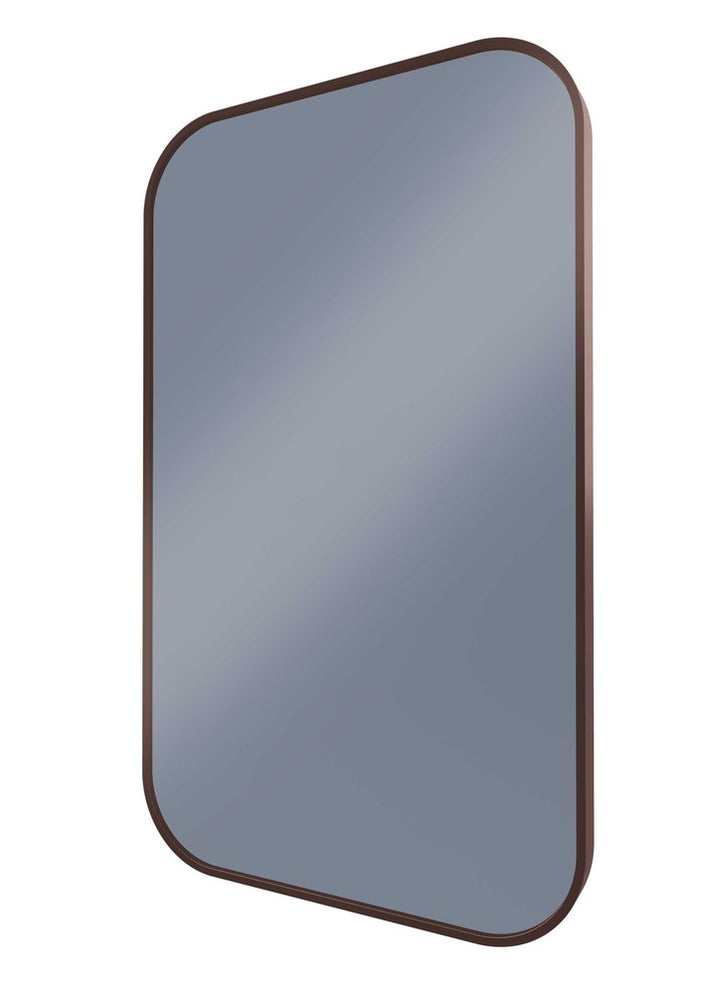 Milo Bronze Curved Rectangle Wall Mirror — SHINE MIRRORS AUSTRALIA