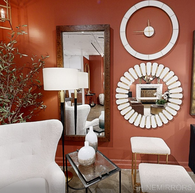 Uttermost Miran Two-Toned Round Wall Mirror