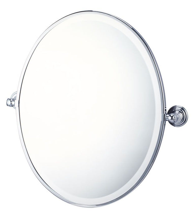 Matilda Chrome Silver Oval Pivot Wall Mirror