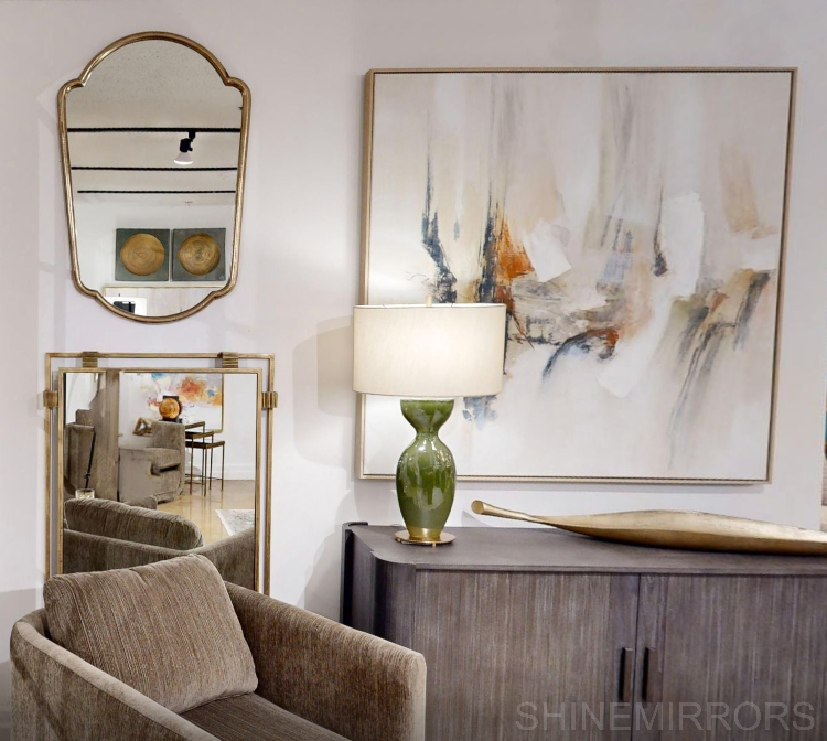 Uttermost Elsher Antique Gold Wall Mirror