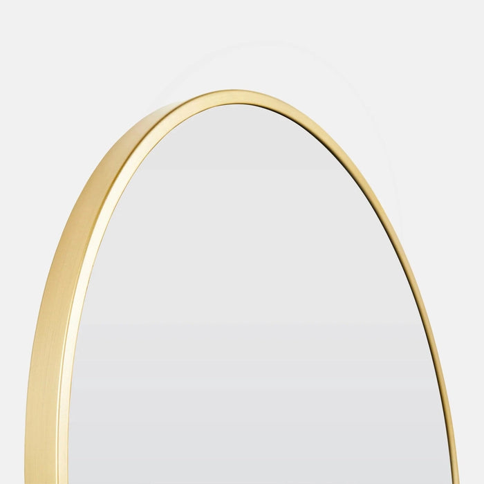 Natalia Satin Brass Pill Shaped Mirror
