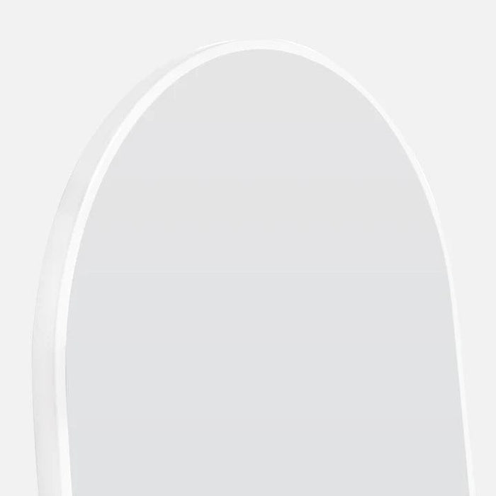 Natalia White Pill Shaped Mirror