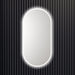 Neo Brushed Nickel Pill LED Frontlit Bathroom Mirror