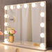 Nicolette Makeup Vanity Mirror With LED Lights and Detachable 10x Magnification Mirror