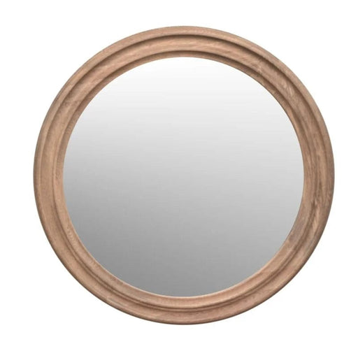 Oasis  100cm Weathered Oak Round Wall Mirror