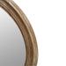 Oasis 100cm White Washed Oak Round Wall Mirror