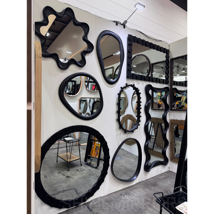 Bale Matte Black Wall Mirror