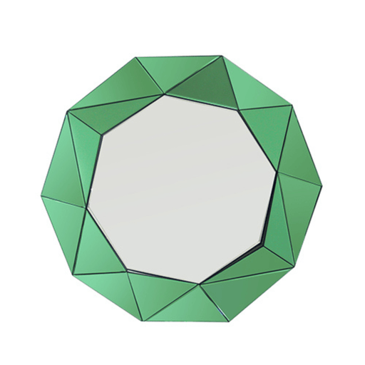 Ranz Trigonometrical Green Wall Mirror