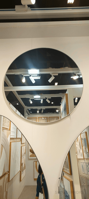 Raylan White Round Wall Mirror