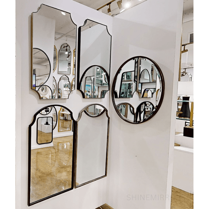 Riley Black Arched Wall Mirror