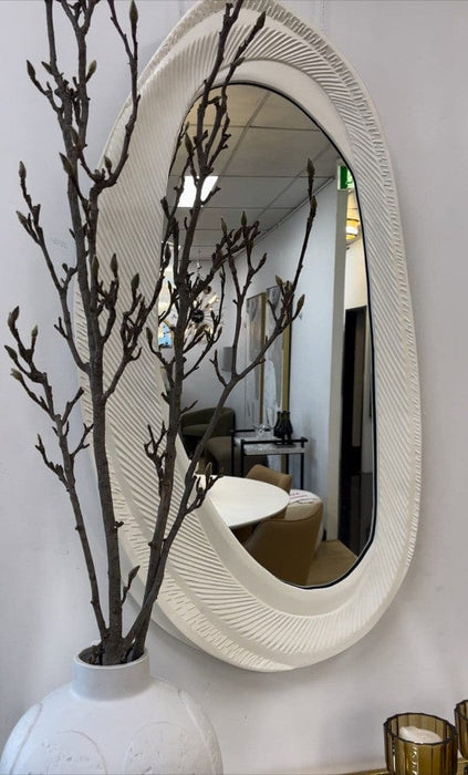 Sabrina White Wall Mirror