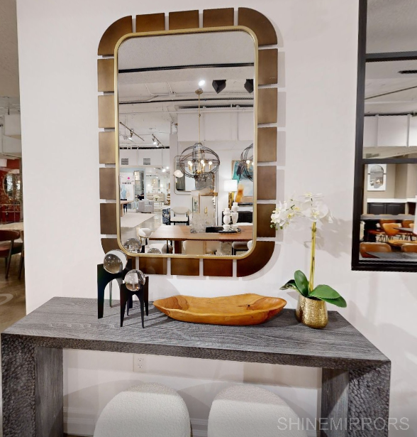 Uttermost Segment Two-Toned Wall Mirror