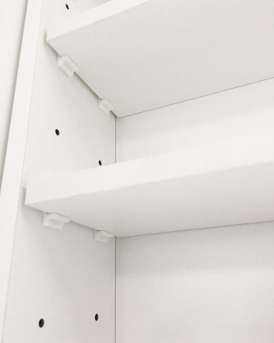 Albus 3 Door Arched White Mirror Cabinet