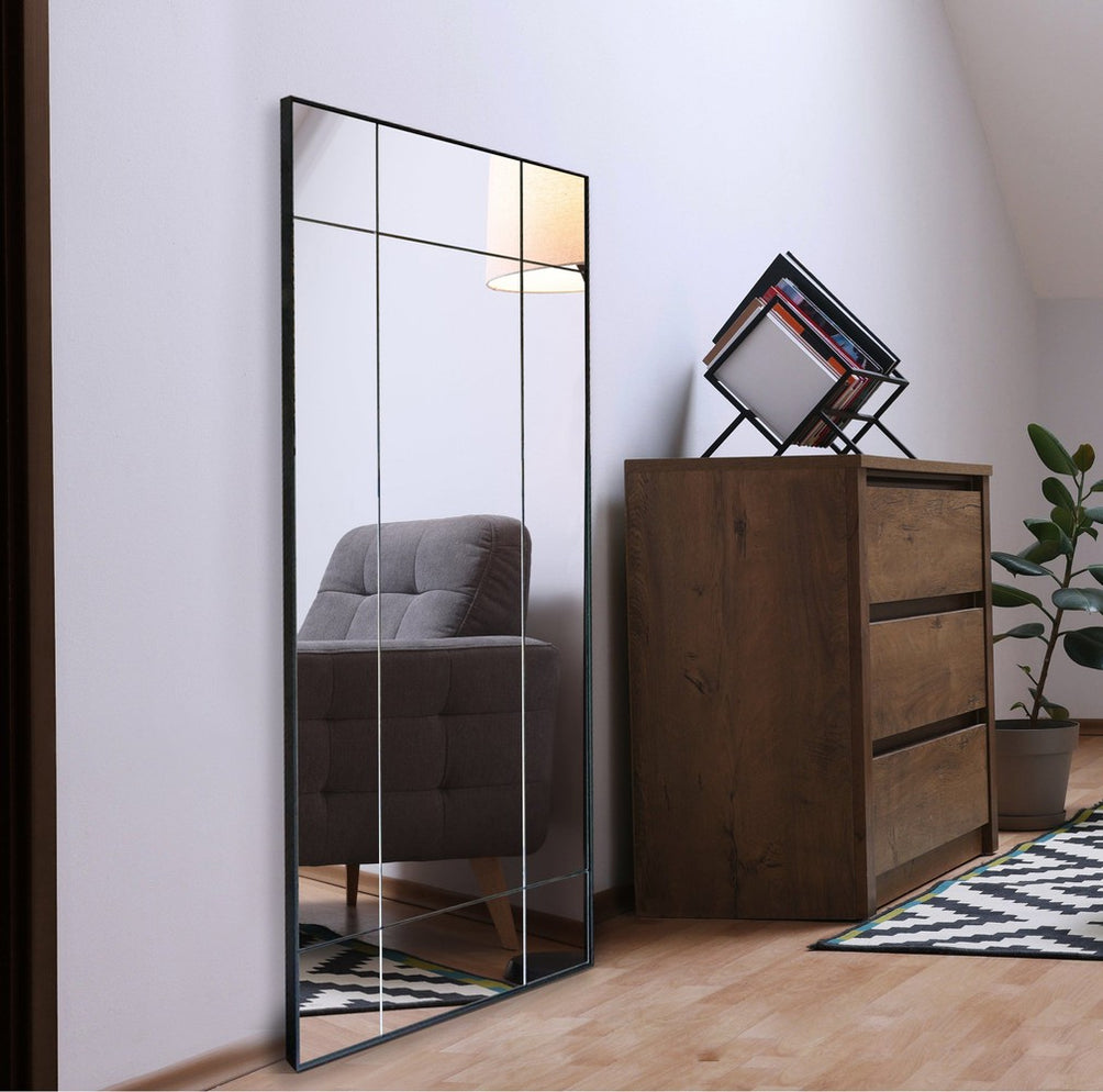Shemara Black Grid Wall Mirror — SHINE MIRRORS AUSTRALIA