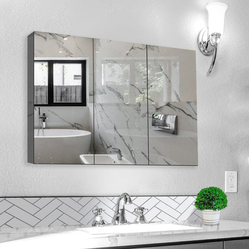 Sonny Bathroom Mirror Shaving Cabinet 3-Door