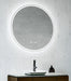 Sphere Matte White Round Frontlit LED Bathroom Mirror