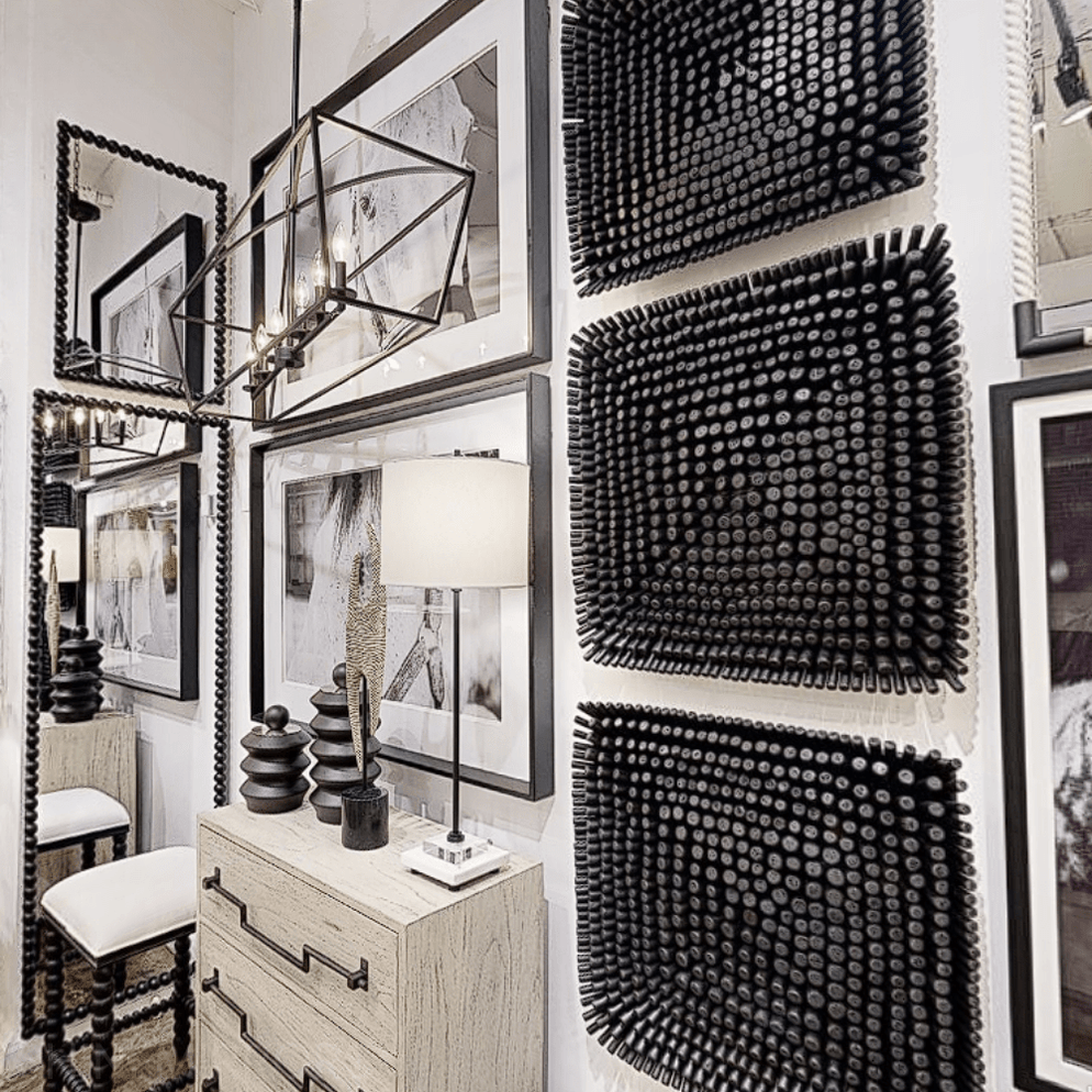 Uttermost Black Portside Wood Wall Panel — SHINE MIRRORS AUSTRALIA