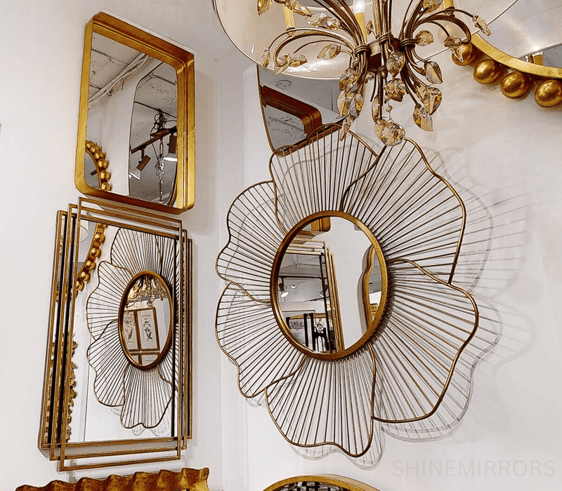 Uttermost Blossom Antique Gold Mirror