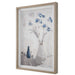 Uttermost Blue Flowers In Vase Framed Print Art