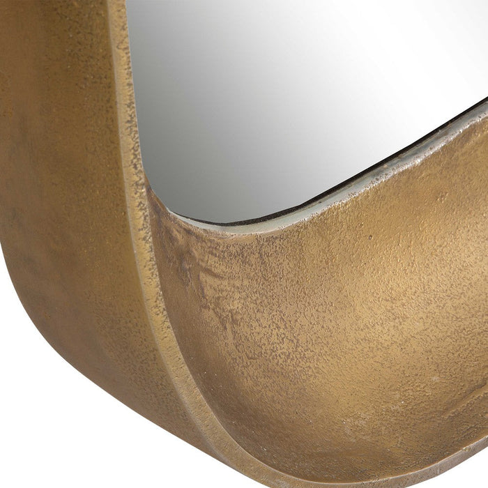 Uttermost Bradano Brass Arch Wall Mirror