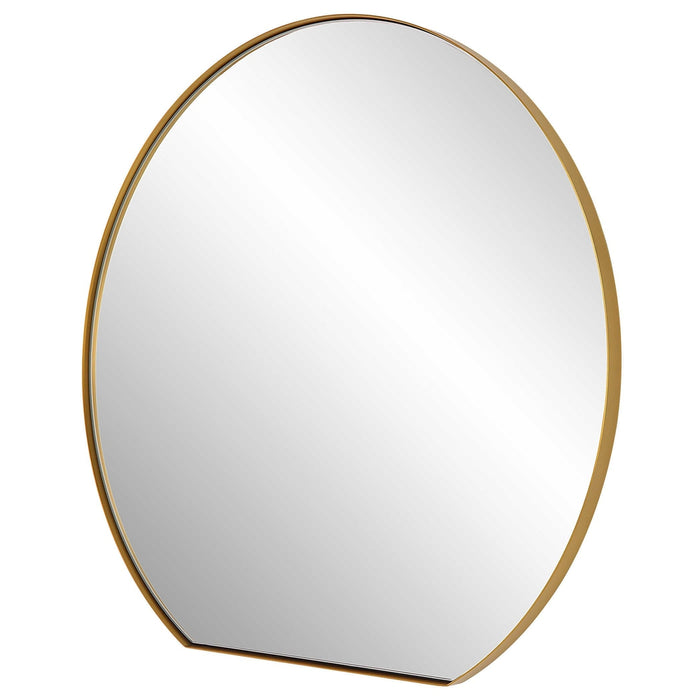 Uttermost Cabell Small Brass Wall Mirror