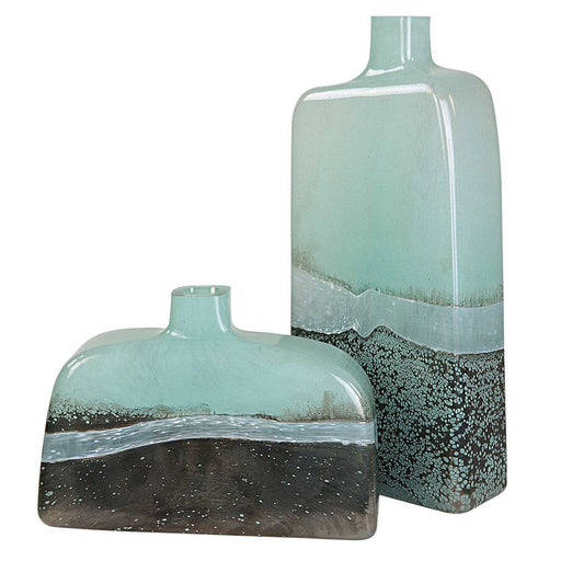 Uttermost Fuze Glass Vases Set of 2