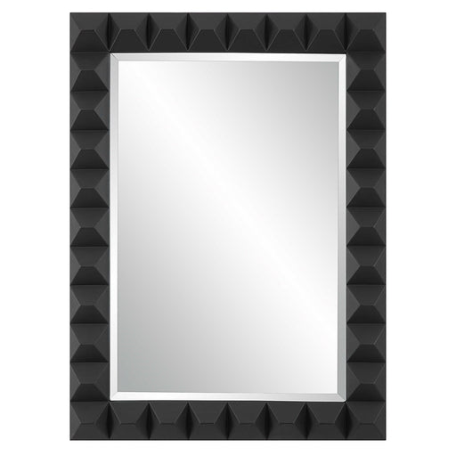 Uttermost Studded Black Wall Mirror