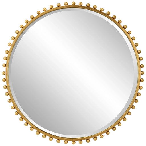 Uttermost Taza Gold Round Wall Mirror