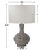 Uttermost Turbulence Distressed White Table Lamp