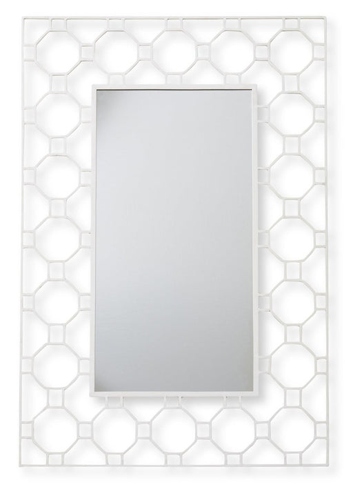 Zev White Rectangle Wall Mirror