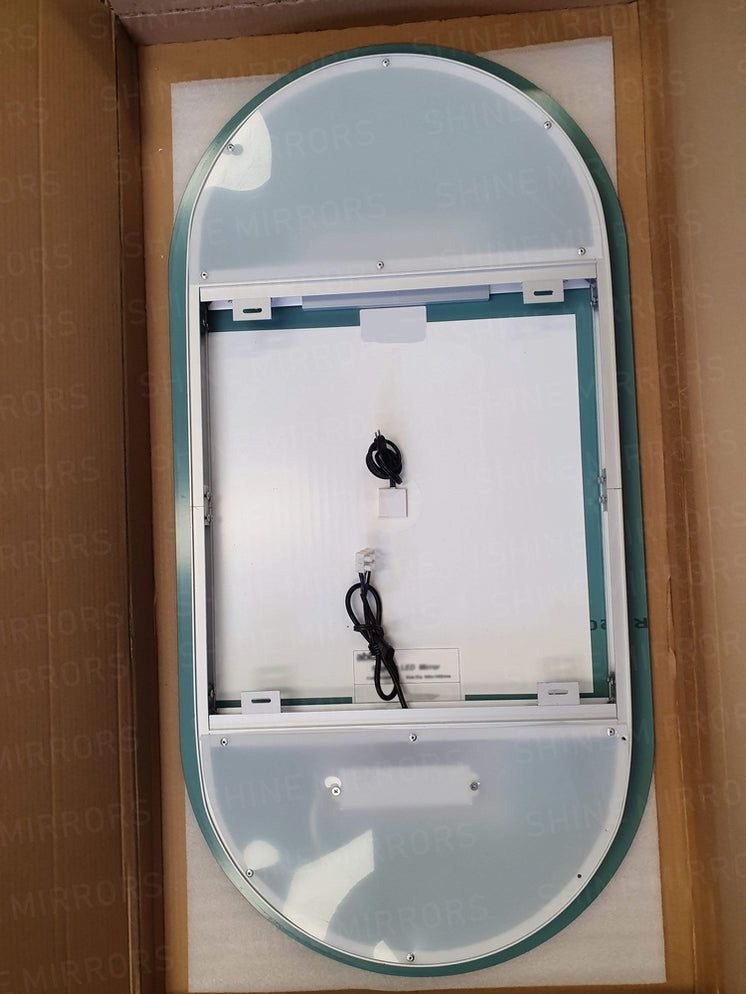 Ablaze Luminous Oval Backlit LED Bathroom Mirror — SHINE MIRRORS AUSTRALIA