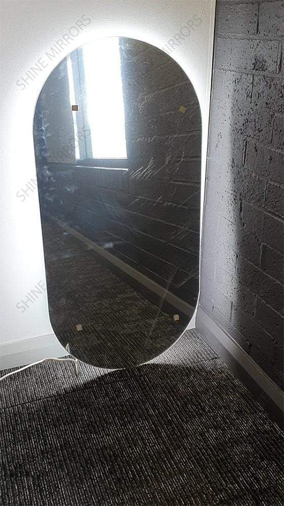 Ablaze Luminous Oval Backlit LED Bathroom Mirror — SHINE MIRRORS AUSTRALIA