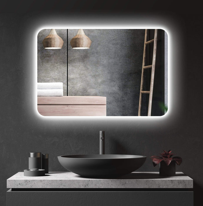 Ablaze Luminous Rectangle Backlit LED Bathroom Mirror - SHINE MIRRORS AUSTRALIA