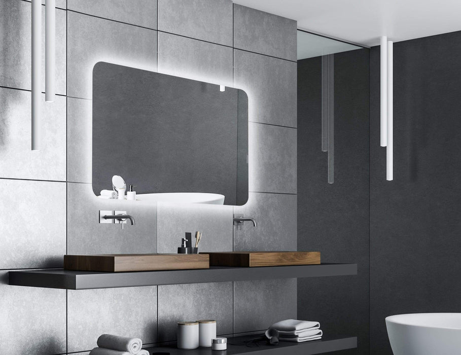 Ablaze Luminous Rectangle Backlit LED Bathroom Mirror - SHINE MIRRORS AUSTRALIA