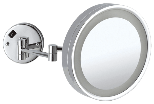 Ablaze Round Shaving Mirror with LED Cool light LED - Chrome - SHINE MIRRORS AUSTRALIA