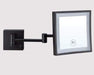 Ablaze Square Shaving Mirror Black with Backlit and 3x Magnifications LS205CSMCB - SHINE MIRRORS AUSTRALIA