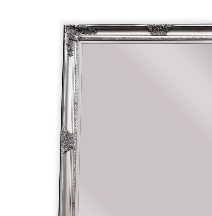 Alban Ornate Antique Silver Wall Mirror