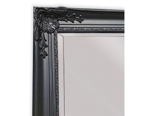 Alban Ornate Black Wall Mirror