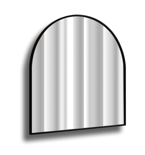 Amber Matt Black Arch Mirror - SHINE MIRRORS AUSTRALIA