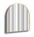 Amber Satin Brass Arch Mirror