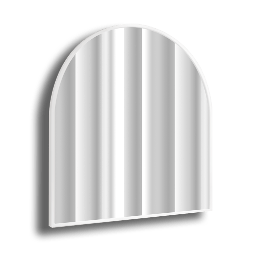 Amber White Arch Mirror - SHINE MIRRORS AUSTRALIA
