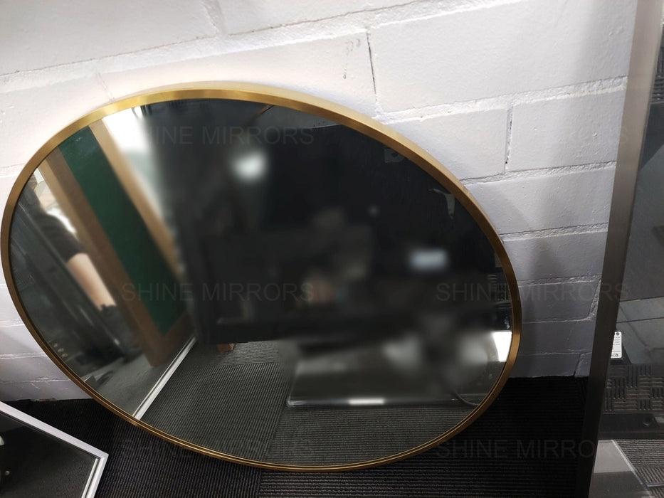 Anatalia Brass Round Wall Mirror