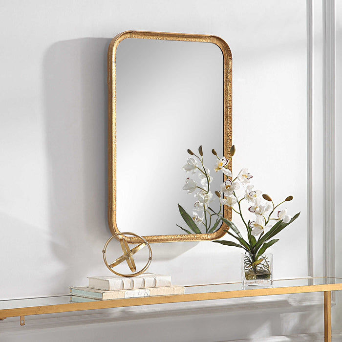 Antoinette Rectangle Gold Wall Mirror - SHINE MIRRORS AUSTRALIA