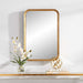 Antoinette Rectangle Gold Wall Mirror - SHINE MIRRORS AUSTRALIA